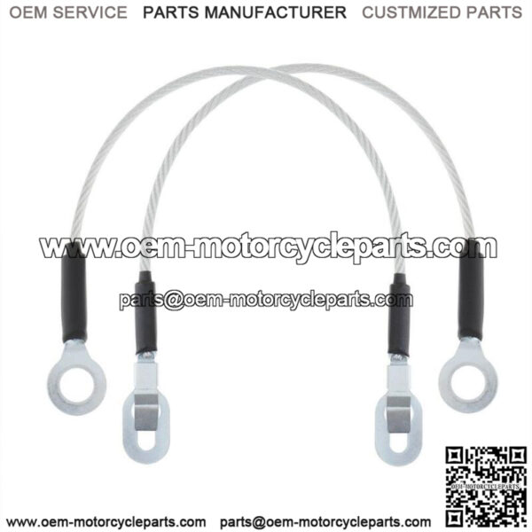 Tail Gate Cable Strap Set 2 for 88-98 GMC K1500 2500 3500 Pick Up Truck Tailgate - Image 2