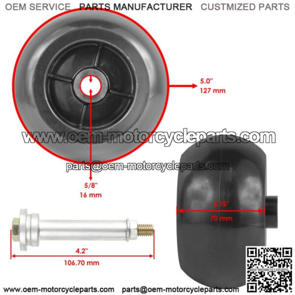 4 Deck Wheel fits Husqvarna BZ6127 BZ7234 IZ4217 IZ4817 IZ1818 IZ4819 539102643 - Image 2