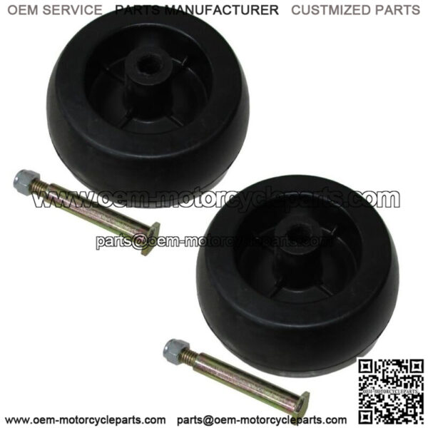 734-04155 Two Deck Wheels+Bolt Offset Hub Fits Cub Cadet