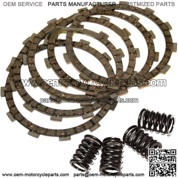 Clutch Friction Plates & Springs for Kawasaki KLF300 Bayou 300 4X4 1989-1997 (Fits: Kawasaki)