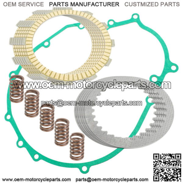 Clutch Friction Plates And Gasket Kit for Kawasaki Ninja 500R EX500D 1997-2009 (Fits: Kawasaki)