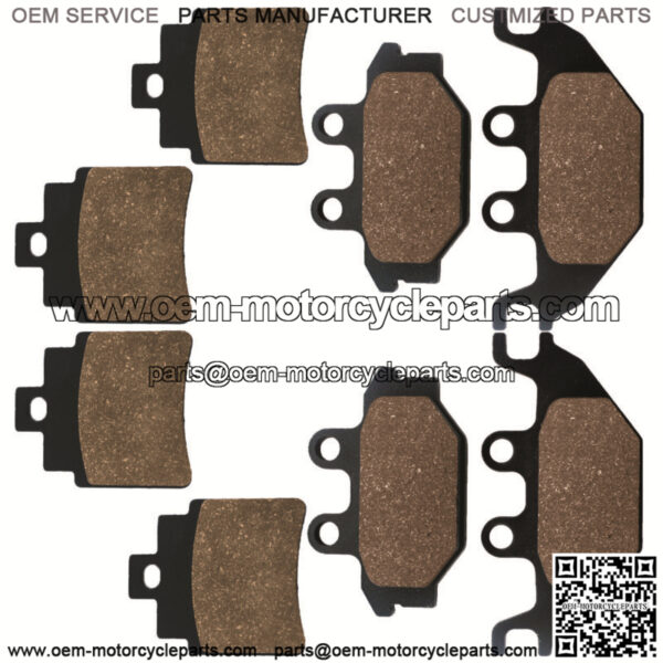 Front and Rear Brake Pads for Arctic Cat DVX 300 300 DVX 2009-2015
