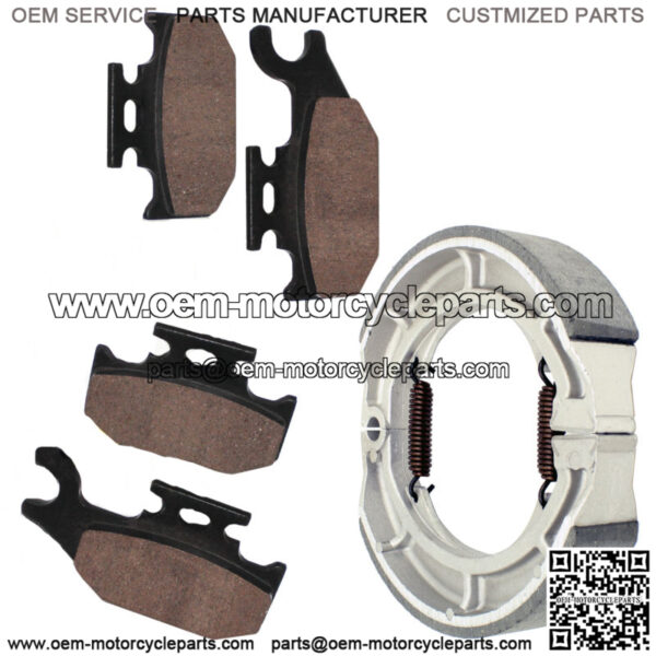 for Suzuki LTF400F LT-F400F Eiger 4WD 2008-2010 Front & Rear Brake Pads Shoes