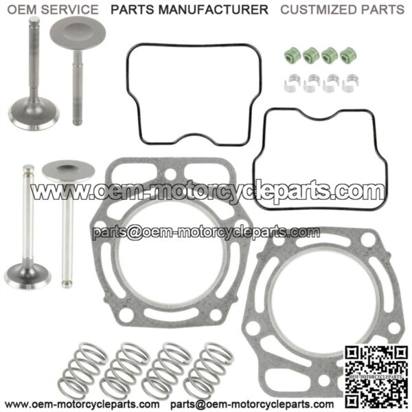 Valve Kit & Gaskets for John Deere GX345 w/ 20HP Kawasaki FD611V 585cc 2002-2005