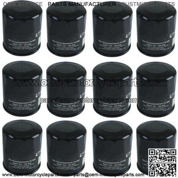 12PK Oil Filter Fits Kawasaki 49065-2078 Fits John Deere AM107423 Fits Toro NN10
