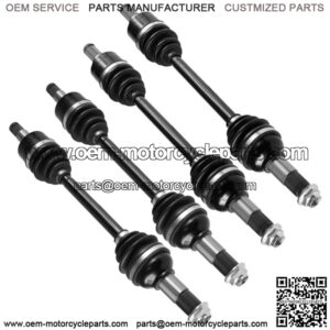 Front Rear Left Right Complete Axles for Yamaha Grizzly 700 YFM700 4WD 2007-13
