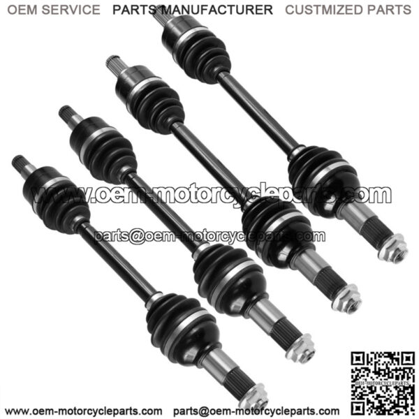 Front Rear Left Right Complete Axles for Yamaha Grizzly 700 YFM700 4WD 2007-13