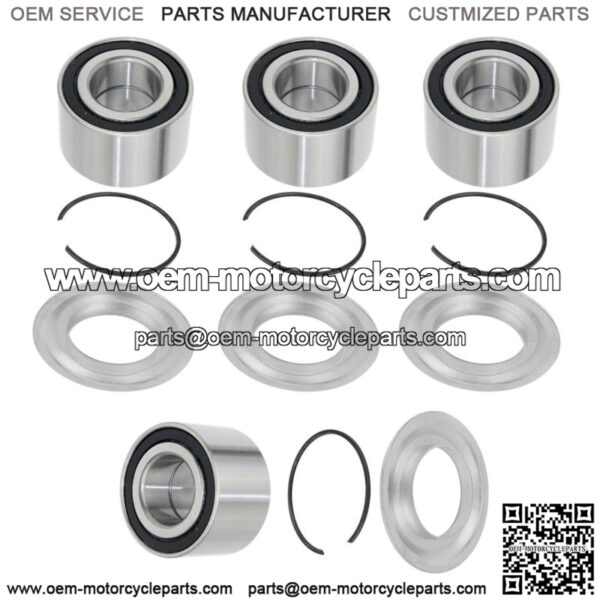 4 Front Rear Wheel Bearing Set For Can-Am/Bombardier Outlander 800 4X4 2006-2012