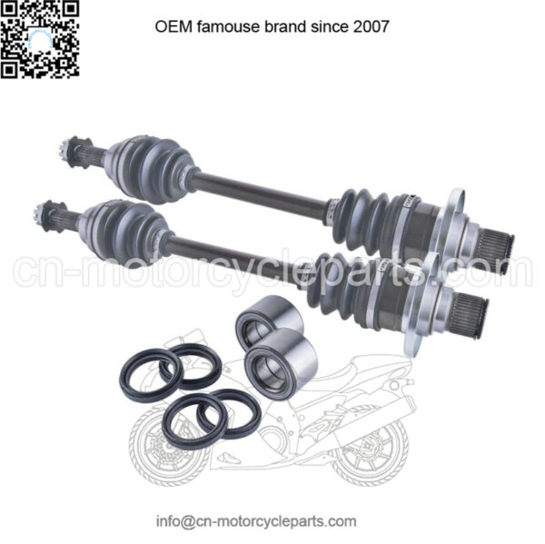 Suzuki King Quad 450 500 700 750 rear cv axles wheel bearings & seals set
