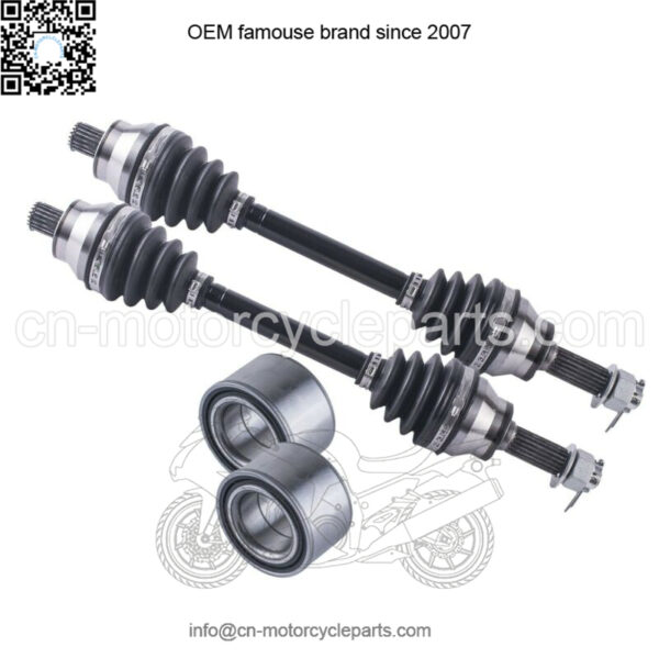 Polaris Sportsman HO front cv axles & wheel bearings set 300 400 2008 - 2010