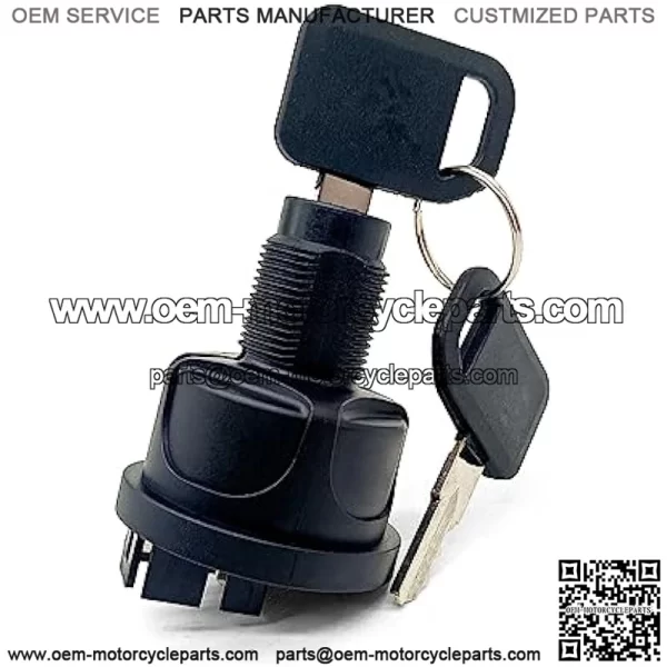 AUC15805 Ignition Switch Compatible with John Deere Quik-Trak Mowers Ztrak Mowers Ignition Switch with Keys Replace AUC13979 TCA26088 TCA24615