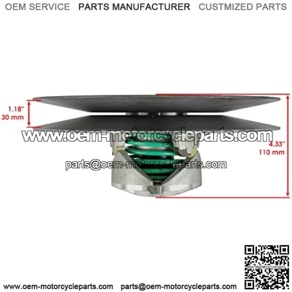 Driven Sheave Secondary Clutch Compatible With John Deere 1200A Field AM140967 - Image 2