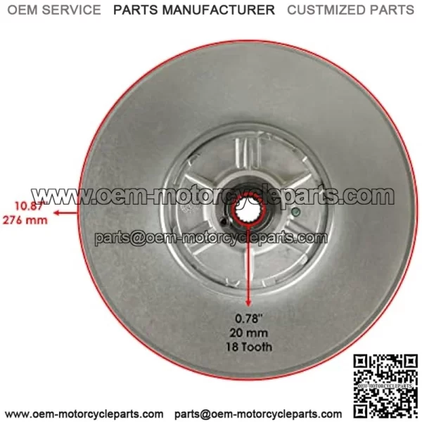 Driven Sheave Secondary Clutch Compatible With John Deere 1200A Field AM140967 - Image 3