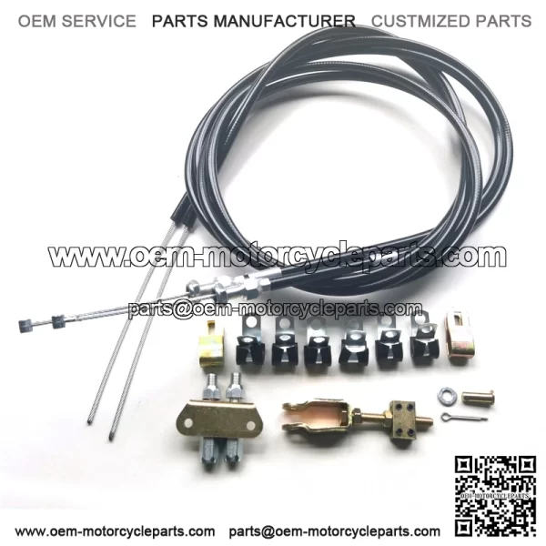 330-9371 Emergency Brake Cable Kit Floor Mount Parking Disc Drum - Image 2