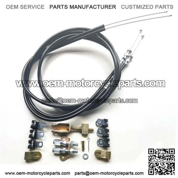 330-9371 Emergency Brake Cable Kit Floor Mount Parking Disc Drum - Image 3