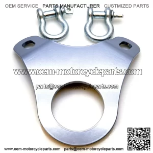 5th Wheel Ultimate Connection Safety Chains Plate with 1/2in Shackles - Adjustable Ball Mount