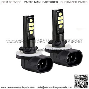 Golf Cart 12V LED Light Headlights Bulb for EZGO 1994+, Club Car DS 1999+ and Club Car Precedent 2004+, Pack of 2