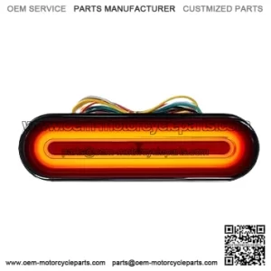 12-80V Dual Color Motorcycle Scooter Amber Color For Turn Signals and Red Color For Tail Light Brake Stop Light Lamp (Pack of 1)