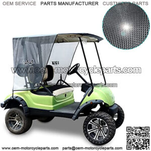 2 Passenger Golf Cart Sun Shade Cover for Yamaha G29, Foldable Sun Shade Screen Blocks Heat and Sun Keeps Your Cart Cool in The Hot Summer- Black