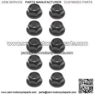 112-0347 Set of Ten (Plastic) Hex Kingpin Flanged Bushings Fits Toro 38" 42"