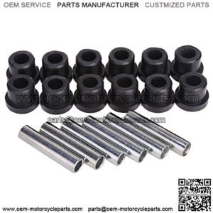 Golf Cart Rear Spring Bushing Kit for EZGO TXT & Medalist 1994-up, Club Car DS 1992-up, 12 Bushings 6 Metal Spacers