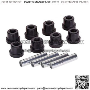 Golf Cart Rear Spring Bushing Kit for Club Car DS 1992-up, EZGO TXT & Medalist 1994-up, 8 Bushings 4 Metal Spacers