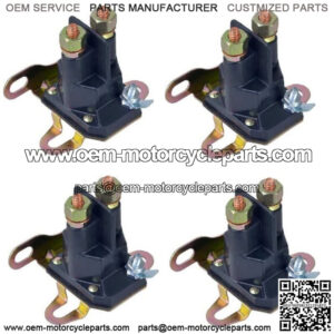 (4) Starter Solenoid Universal Style Single Pole For Ariens Fits Toro MTD AYP Mu