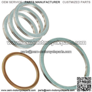 Exhaust Muffler Silencer Gasket Kit For Kawasaki Teryx 4 KRT800 2014-22 (For: Kawasaki)