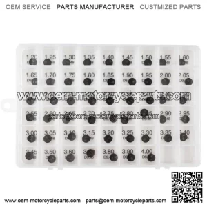 Adjustable Valve Shim Kit 9.48mm O.D. 1.20mm-4.00mm Thick for Suzuki LT-Z400 QuadSport Z 2003-2012 LT-R450 QuadRacer 2006-2011 (52pcs)