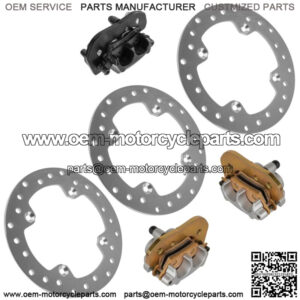 Front R/L & Rear Brake Disc with Caliper for Can-Am CanAm Renegade 850 2018 2022 (For: Can-Am)