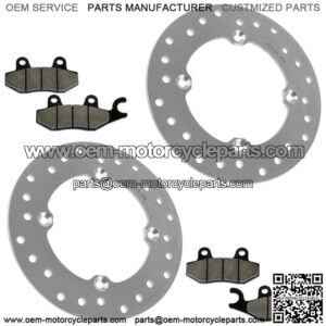 Front Brake Discs With Pads For CanAm Commander Max 1000 2014-2015 (For: Can-Am)