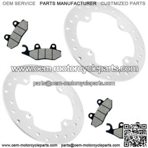 2 Rear Brake Rotor Disc w/ Pad Fits Can-Am Commander MAX 1000R 2017- 2020 (For: Can-Am)