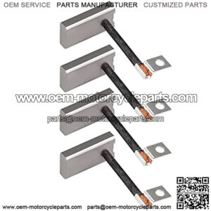Golf Cart Starter Generator Brush Kit for EZGO, Club Car, Yamaha, OEM# 81-81200 26658-G01 101869302 JF2-81111-00-00 JF2-H1111-00-00, Set of 4