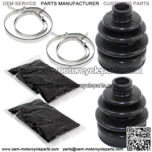Front Axle Outer And Inner CV Boot Kit for Kawasaki Prairie 650 KVF650 2002 03 (For: Kawasaki)