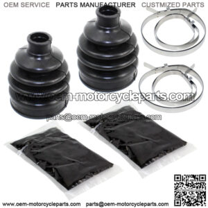 Front Axle Outer And Inner CV Boot Kit for Kawasaki Prairie 360 KVF360 2009-12 (For: Kawasaki)