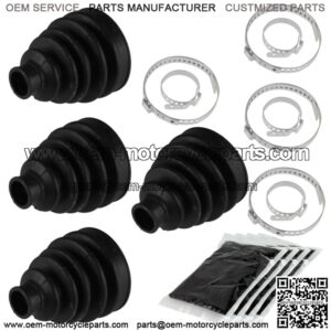 2 Rear Axle Outer Inner CV Boot Kit for Can-Am Renegade 850 4X4 EFI 2016 2017 (For: Can-Am)