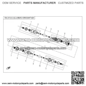 CV Joint Rear Left CFMOTO X5 500 X8 800 9060-280130-1000