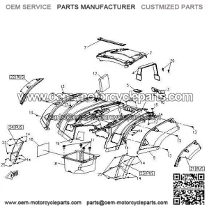 Edging Rear Left CFMOTO X5 9050-040018