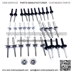 EZGO TXT Gasoline and Electric Golf Cart Complete Body Rivet Kit