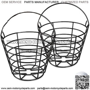 Golf Ball Basket Metal Range, Golf Ball Bucket with Handle, Golfball Container, Holds 50 Balls (Golf Balls are Excluded)