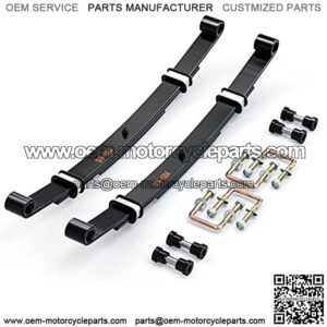 Rear Heavy Duty 3-Leaf Springs Kit with Bushings & Sleeves for EZGO TXT Golf Cart 1995-2013