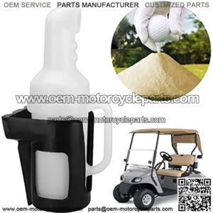 Sand Bottle for Golf Cart Universal with Rattle Proof Holder for Golf Cart Club Car EZGO Yamaha