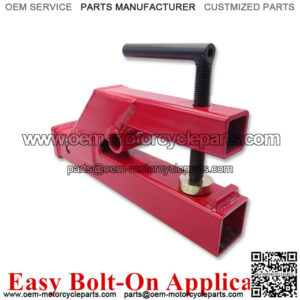 Clamp On Trailer Hitch 2" Ball Mount Receiver For Deere Bobcat Tractor Bucket