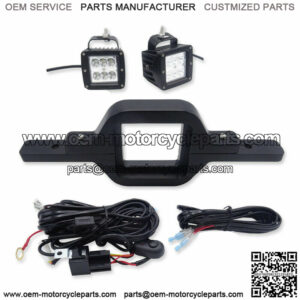 Tow Trailer Hitch Mounting Bracket Backup Reverse LED Light Kit +3" Pods +Wire