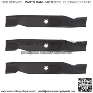 3 pack 340-222 Blades for AYP Craftsman Fits Husqvarna 48" Cut Lawn Mower Deck