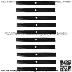 Pack of 10 - Heavy Duty Mower Blades, Fits AYP Dixon Fits Husqvarna 42" Decks