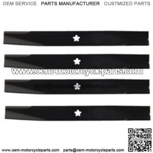 Set of (4) 134149 Heavy Duty Blades for 42" Cut Fits Sears Craftsman Lawn Mowers