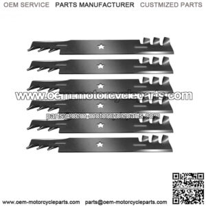 6 PK. Blades Fits Husqvarna MZ 52 For 52" 521981501,539112079,(K37)