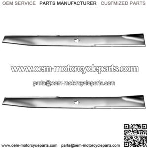 (2) 532403107 Blades Fits Husqvarna Craftsman Poulan LT4000 DLS3500 YT4000 46"