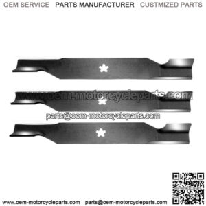 Set of (3) Aftermarket 18-1/2" High Lift Mower Blades Fits AYP Fits Husqvarna